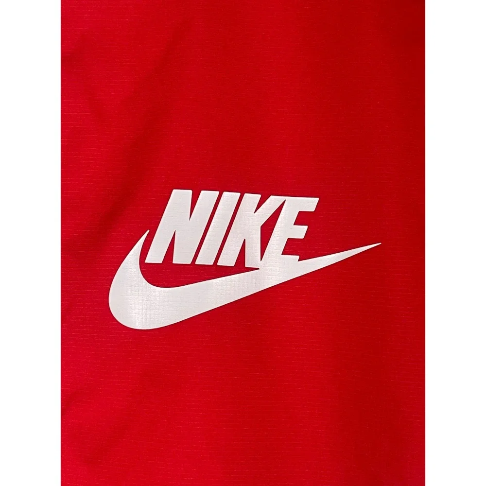 Nike Sportswear Windrunner Hooded Jacket Red White Blue Kids Large